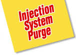 injection system purge